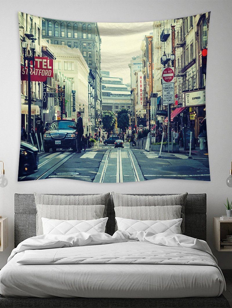 

Street Pattern Design Wall Tapestry, Multi-a