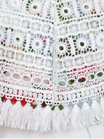 

Spaghetti Strap Printed A Line Dress, Multi-e