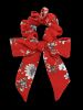 Flower Print Bow Elastic Hair Band Scrunchies -  