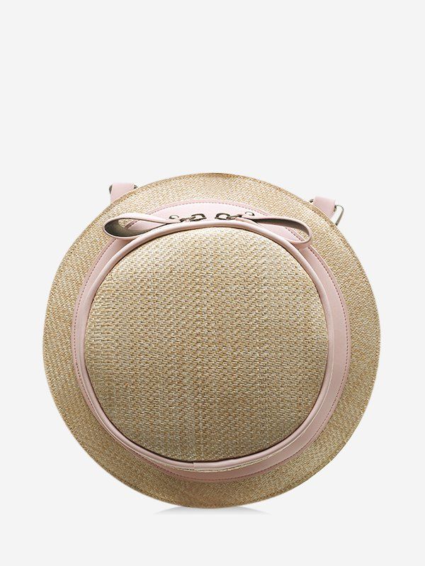 

Straw Hat Shape Cross Body Bag, Hot pink