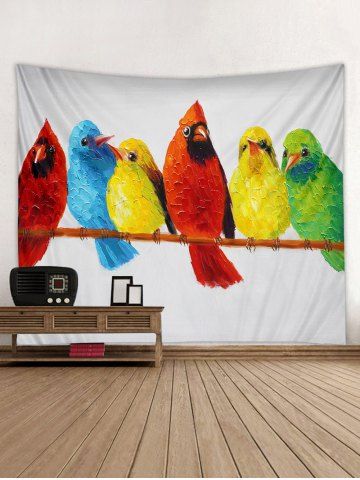 

Colorful Birds Printing Print Tapestry Wall Hanging Art Decoration, Multi
