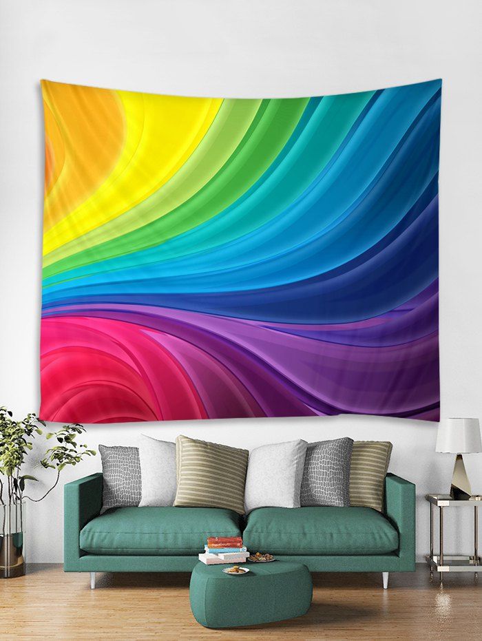 

Colorful Printed Tapestry Wall Hanging Art Decoration, Multi
