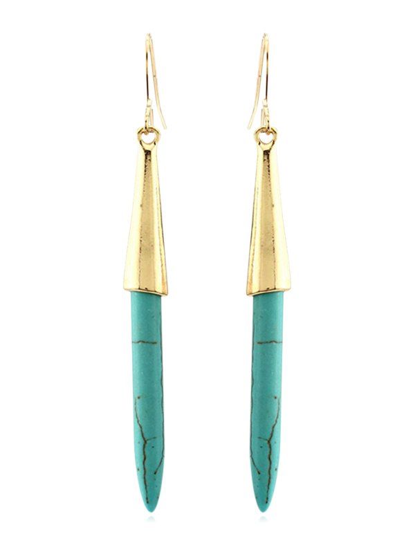 

Stick Turquoise Drop Earrings, Blue