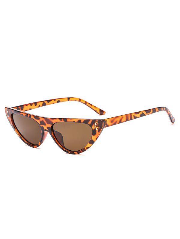 

Catty Eye Triangle Sunglasses, Leopard