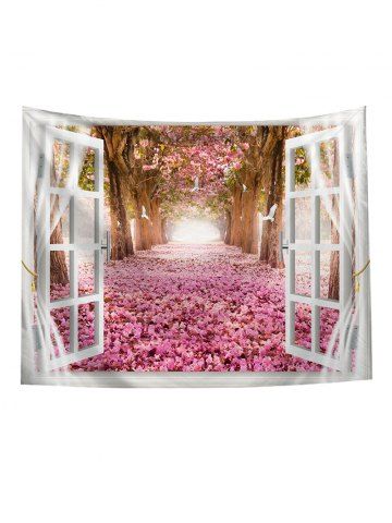 

Natural Flower Tree Print Art Decoration Wall Tapestry, Rose