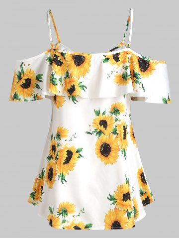 blusas con estampado de girasoles