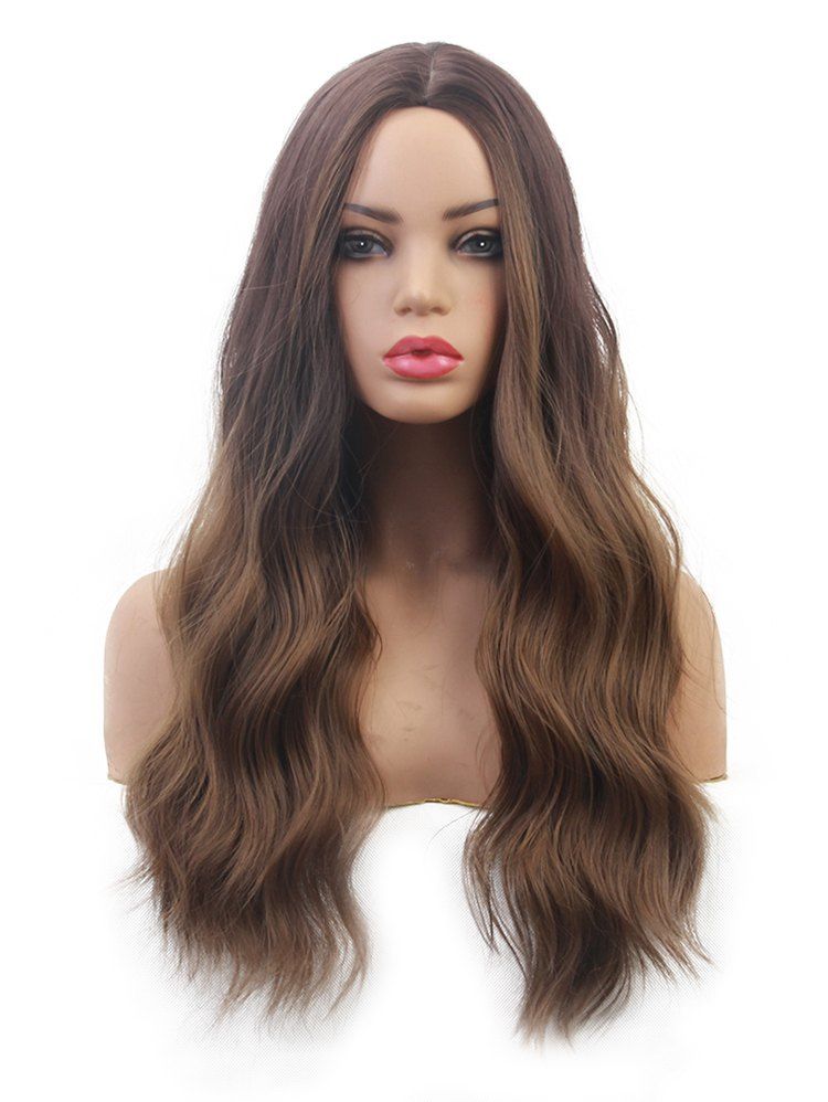 

Body Wavy Long Center Part Synthetic Wig, Multi