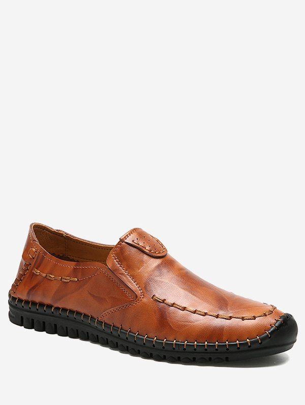 

Sewing Casual Slip On Shoes, Brown