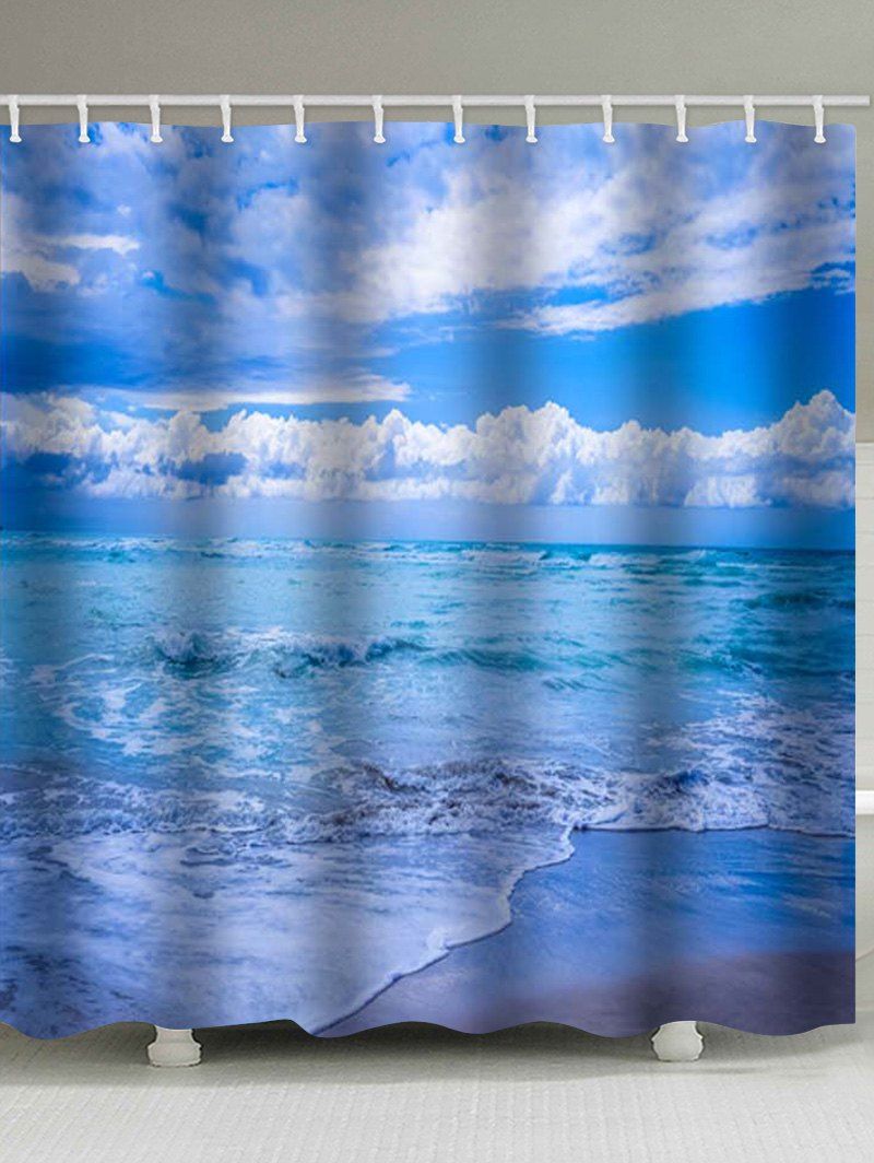 

Sea Printed Waterproof Shower Curtain, Multi