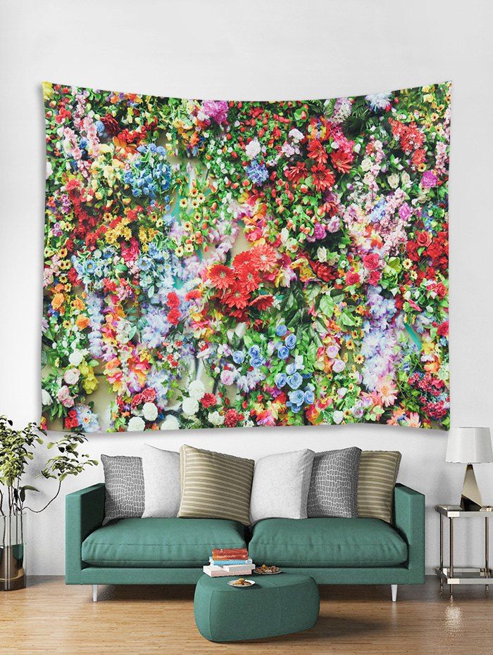 

Flower Wall 3D Print Wall Tapestry, Red