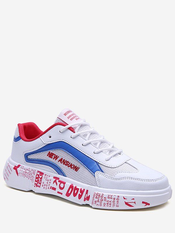 

Letter Role Breathable Sneakers, Blue