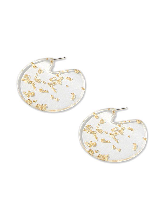 

Round Big Transparent Stud Earrings