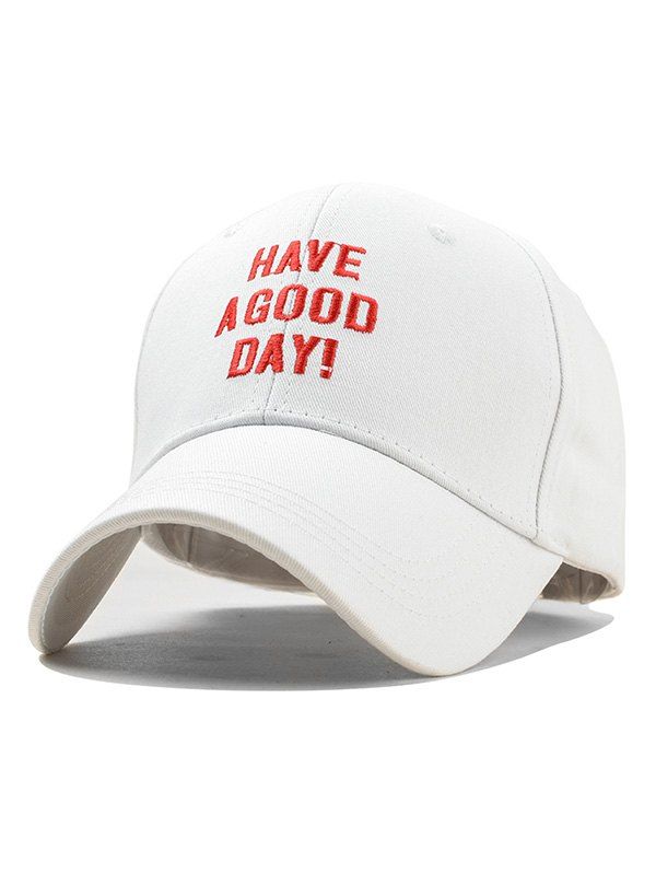 

Embroidery Have A Good Day Baseball Cap, White