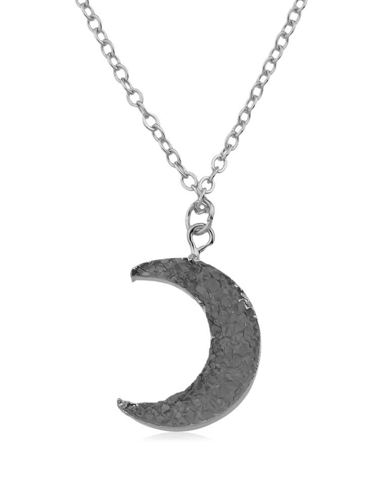 

Vintage Moon Chain Necklace, Silver