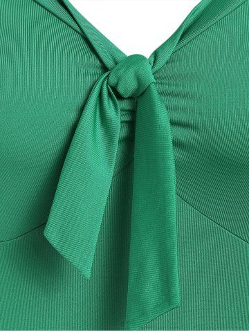 

Vintage Bow Tie Fit and Flare Dress, Sea turtle green