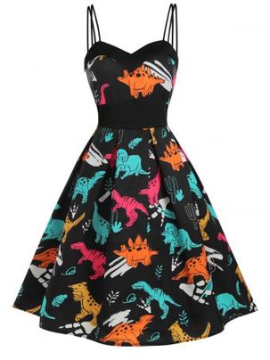 Dinosaur Cami Empire Waist Dress