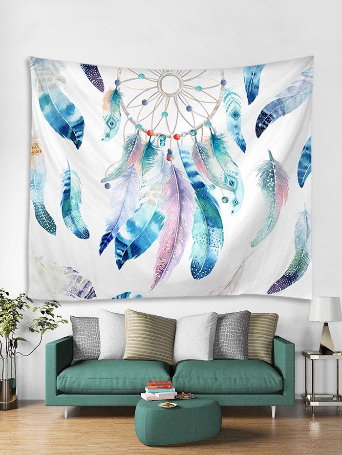 32 Off Dream Catcher Feathers Print Tapestry Wall Hanging Art Dream Catcher Feathers Print Tapestry Wall Hanging Art Decoration