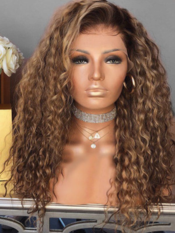 

Afro Curly Long Fluffy Synthetic Wig, Brown