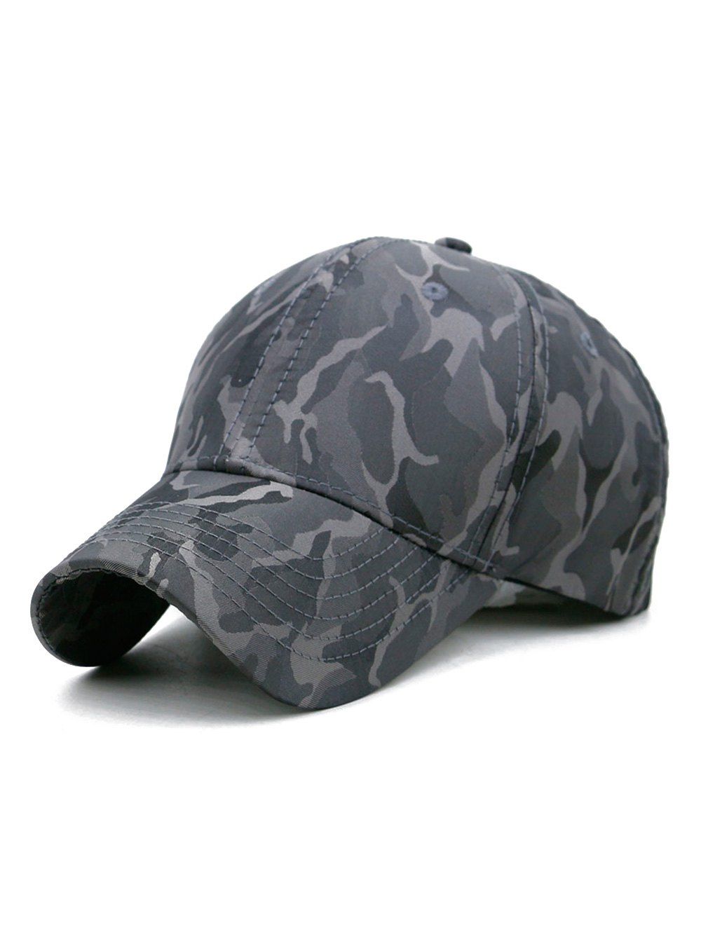 

Camouflage Printed Casual Baseball Hat, Dark gray