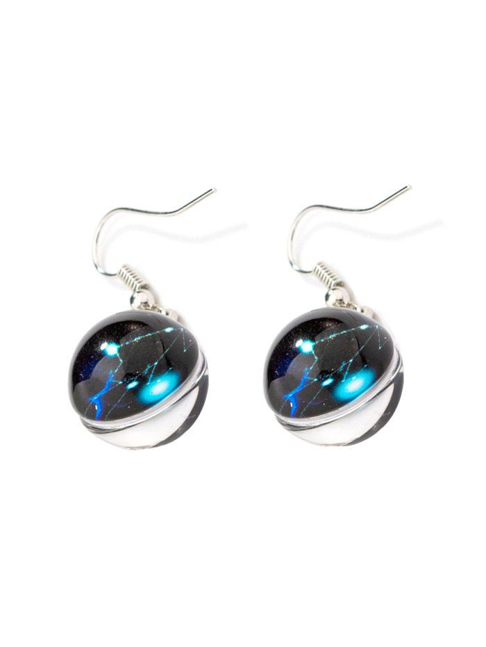 

Galaxy Design Drop Earrings, Multi