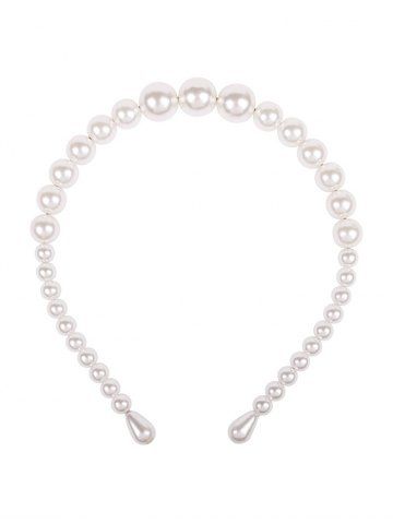 [16% OFF] Chic Bohemia Style Faux Pearl Link Chain Headband For Women ...