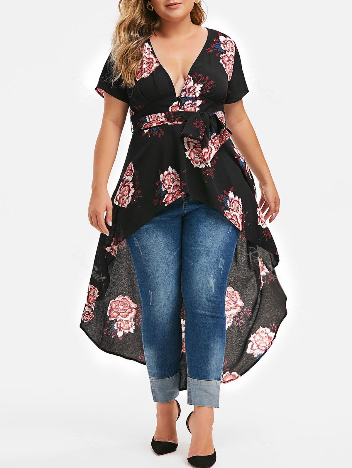 rosegal plus size blouses