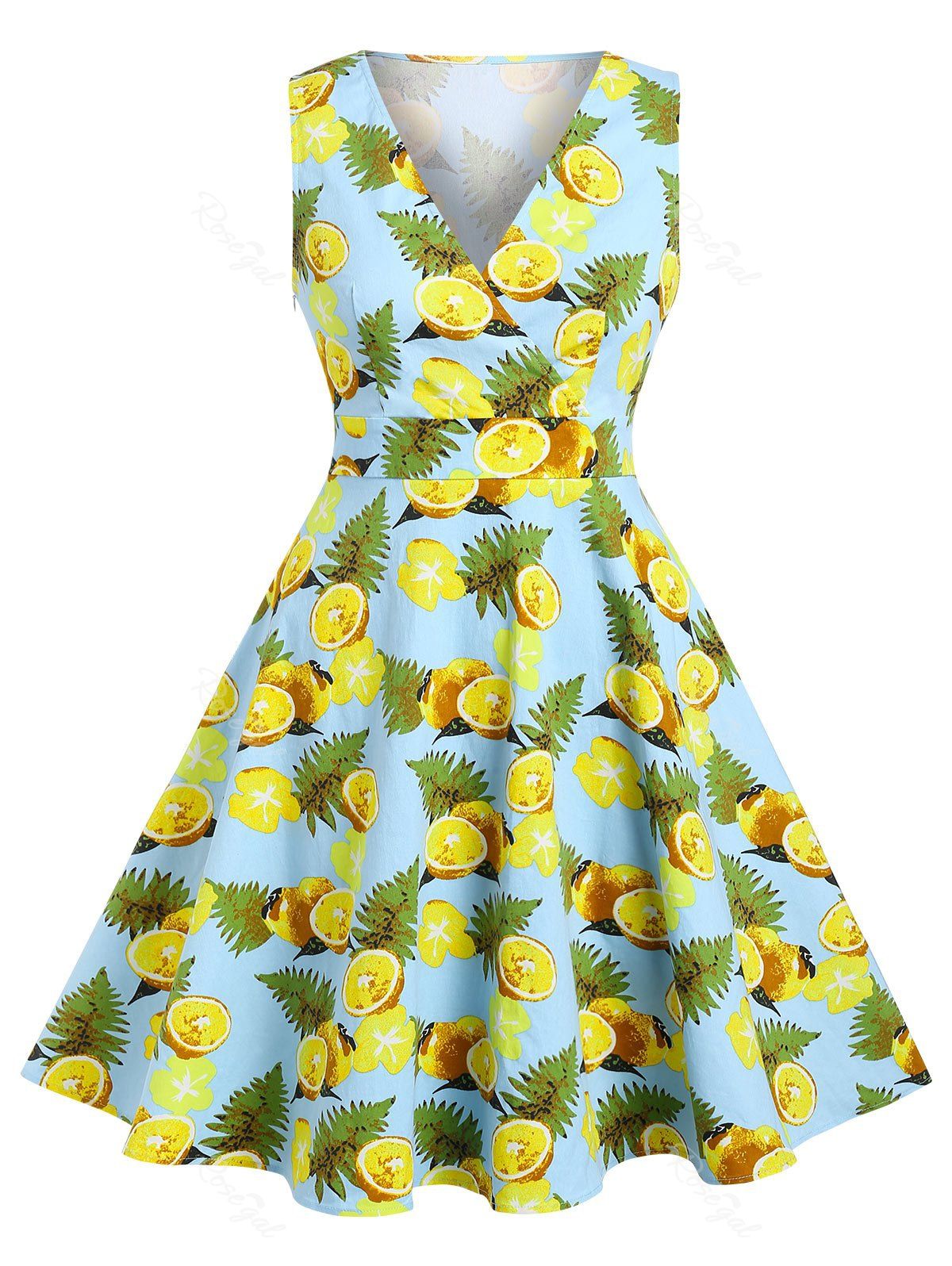plus size lemon dress