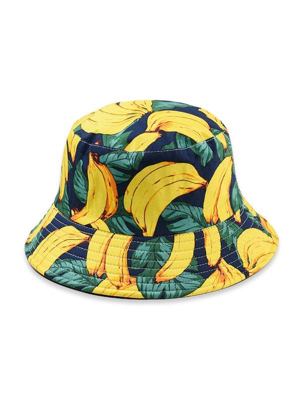 

Fruit Pattern Bucket Hat, Yellow