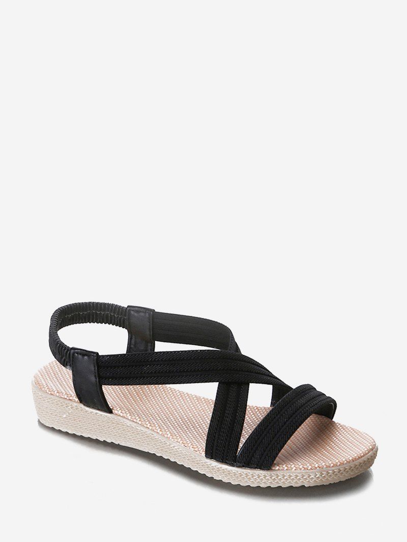 fashion casual cross elastic sandals
