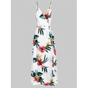 

Cami Floral Print Split Maxi Dress, White