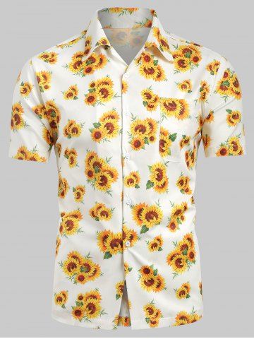 camisa de girasoles
