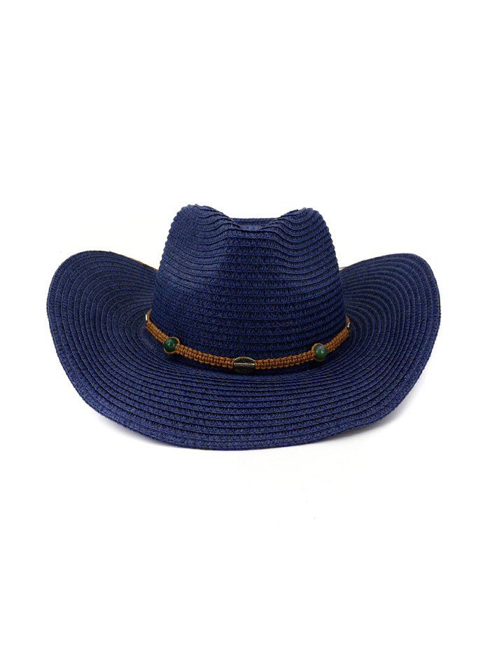 

Cowboy Beach Straw Floppy Hat, Cadetblue