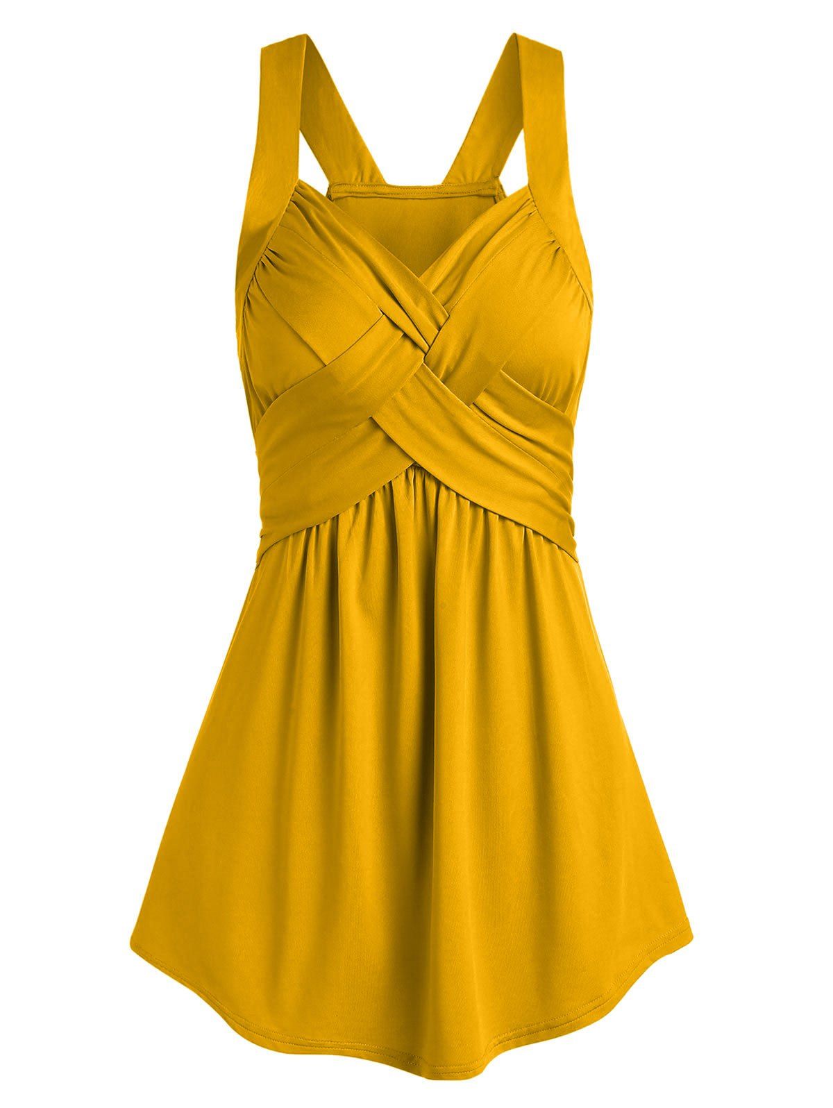 

Flare Surplice Tank Top, Rubber ducky yellow