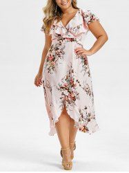 high low ruffle maxi dress