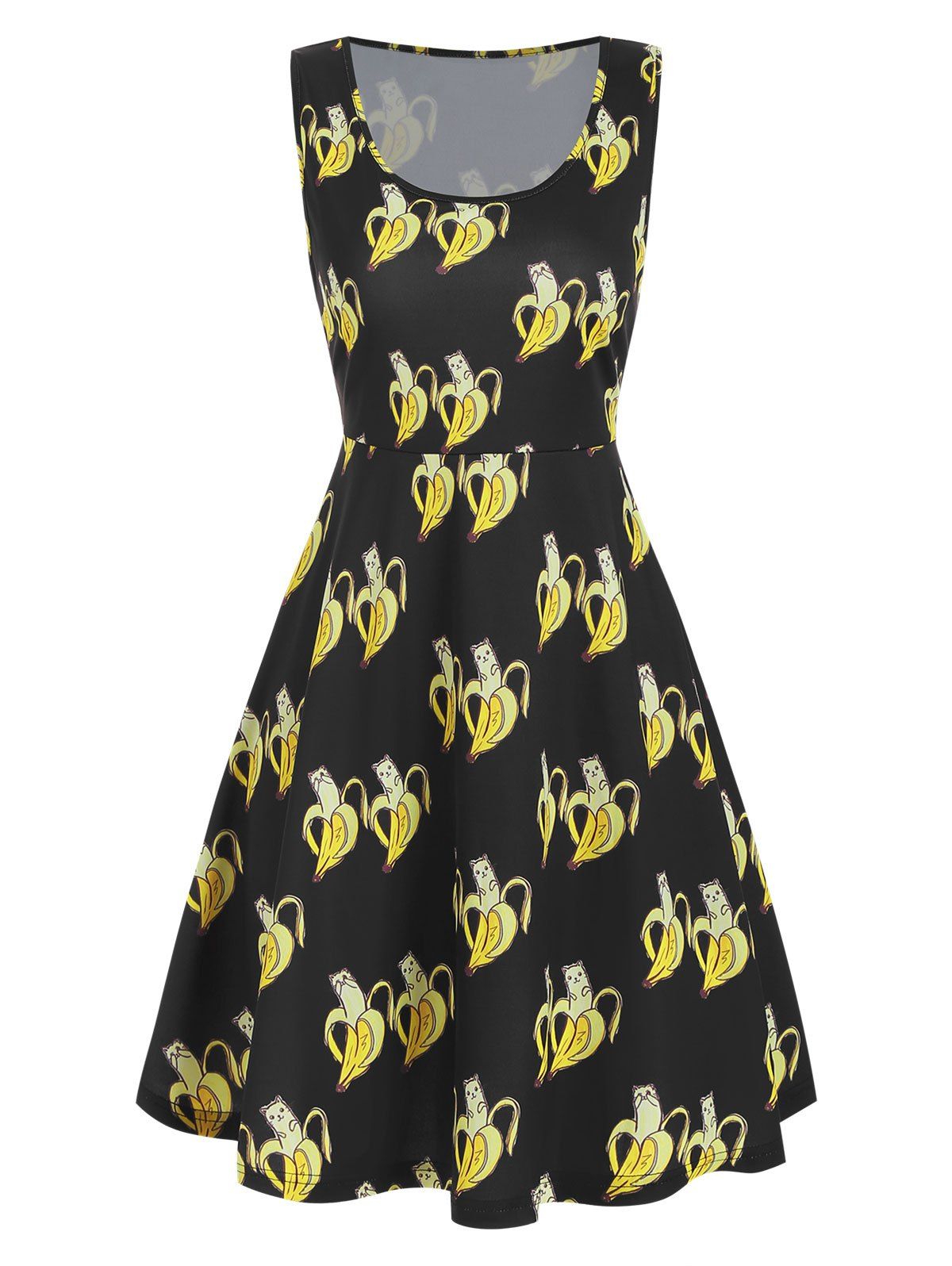 cat skater shirt dress