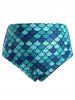 Plus Size Ruffled Mermaid Tankini Swimwear -  
