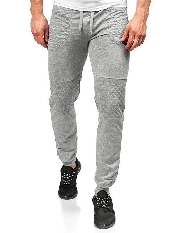 Trendy Drawstring Design Leisure Style Jogger Pants  