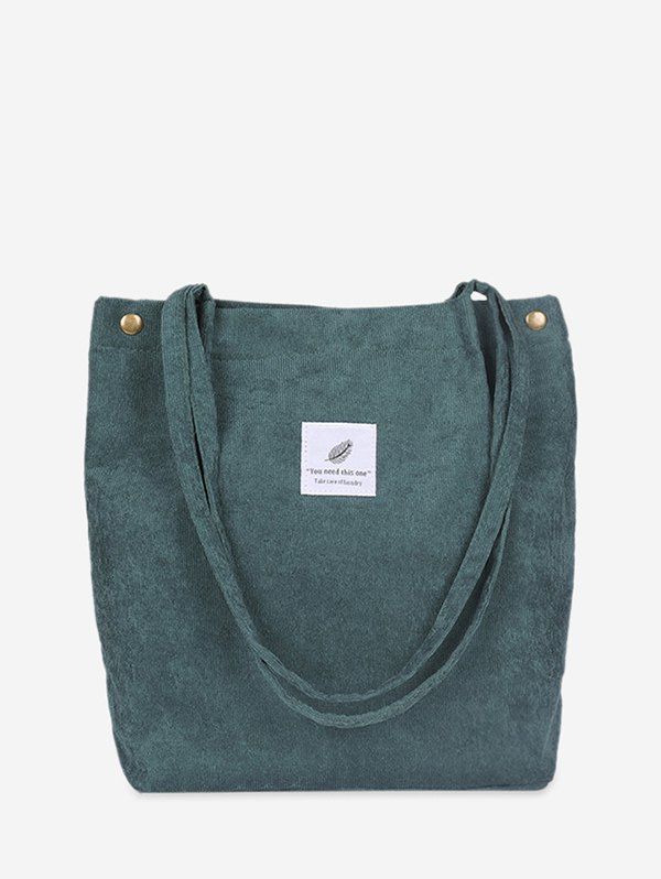 

Simple Canvas Tote Bag, Dark green