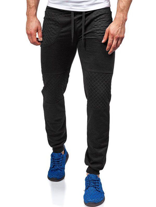 

Drawstring Design Leisure Style Jogger Pants, Black
