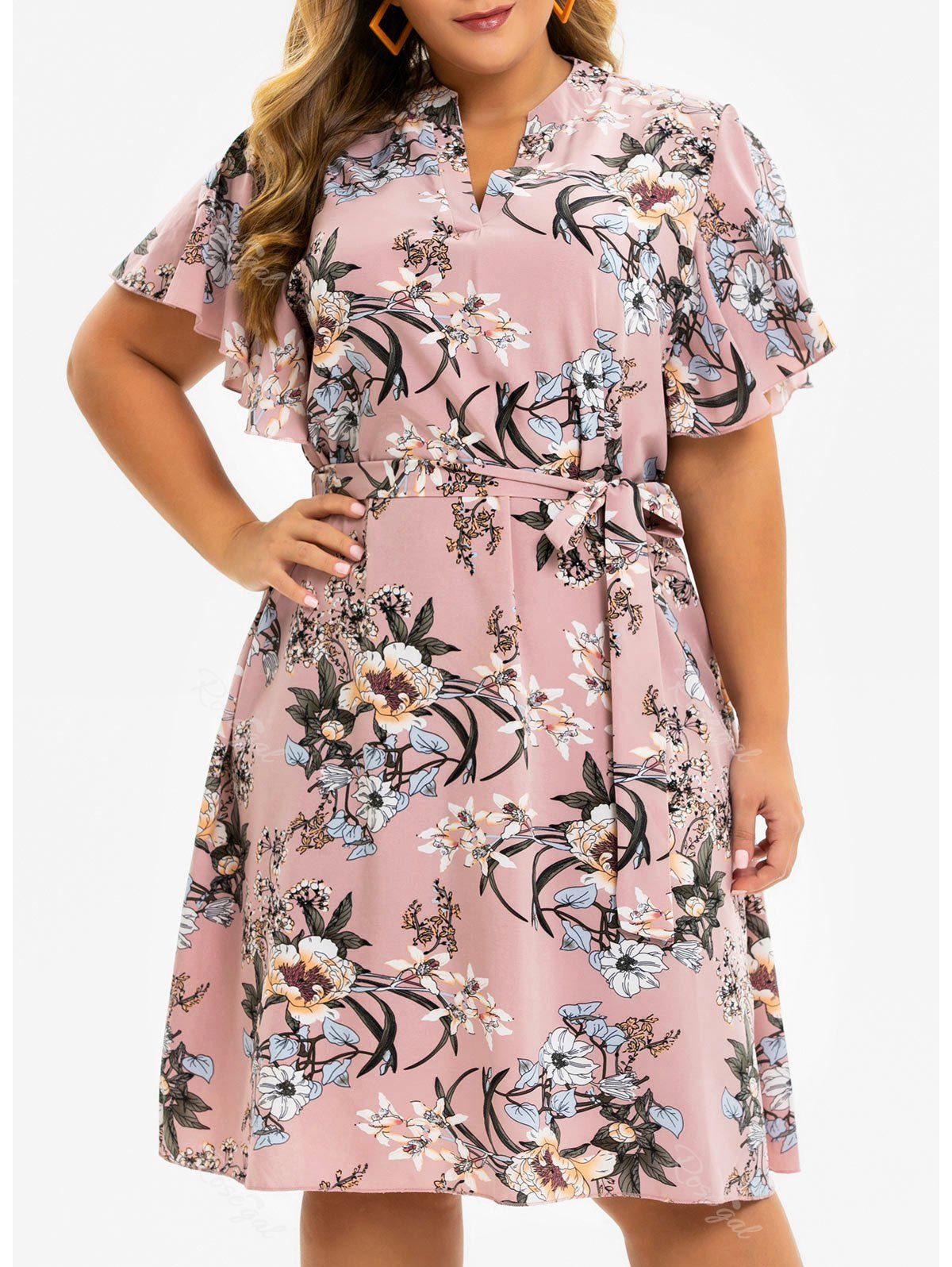 butterfly sleeve dress plus size