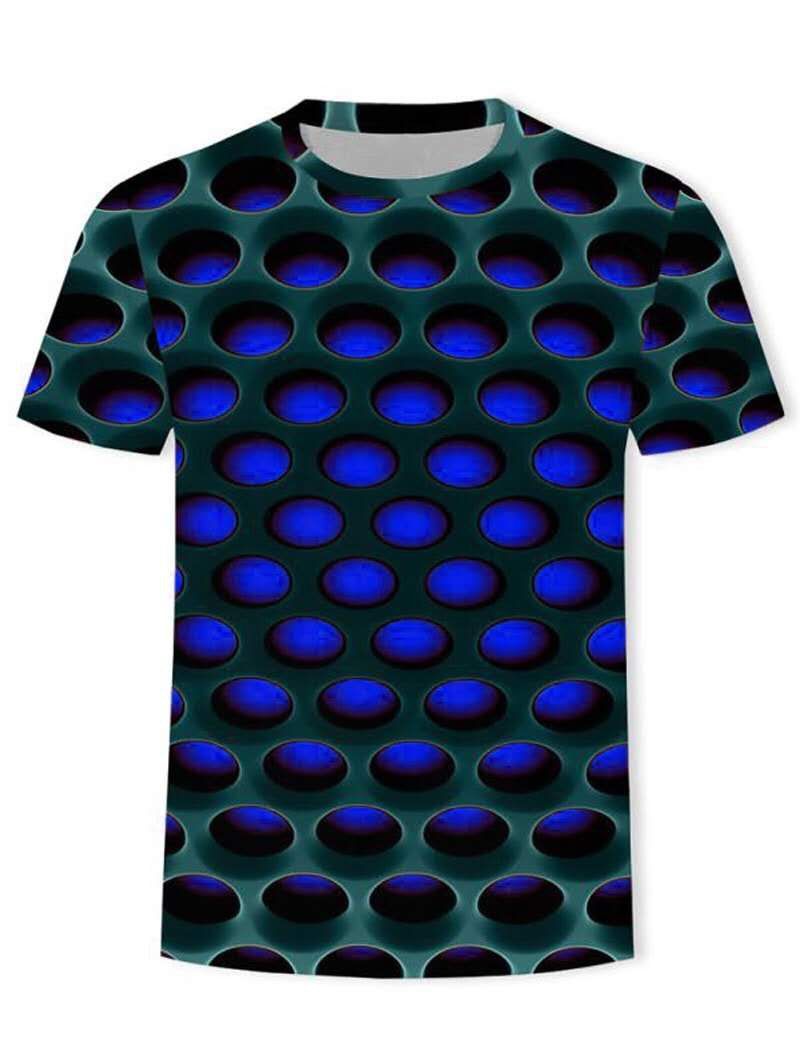 

Burning Honeycomb Briquette Graphic Tee, Blue