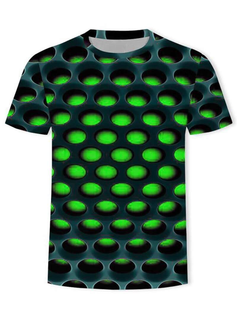 

Burning Honeycomb Briquette Graphic Tee, Green