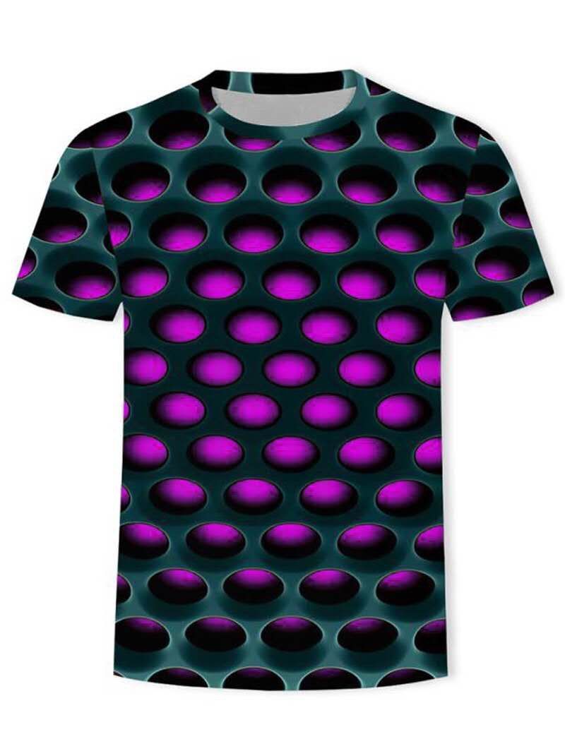 

Burning Honeycomb Briquette Graphic Tee, Heliotrope purple