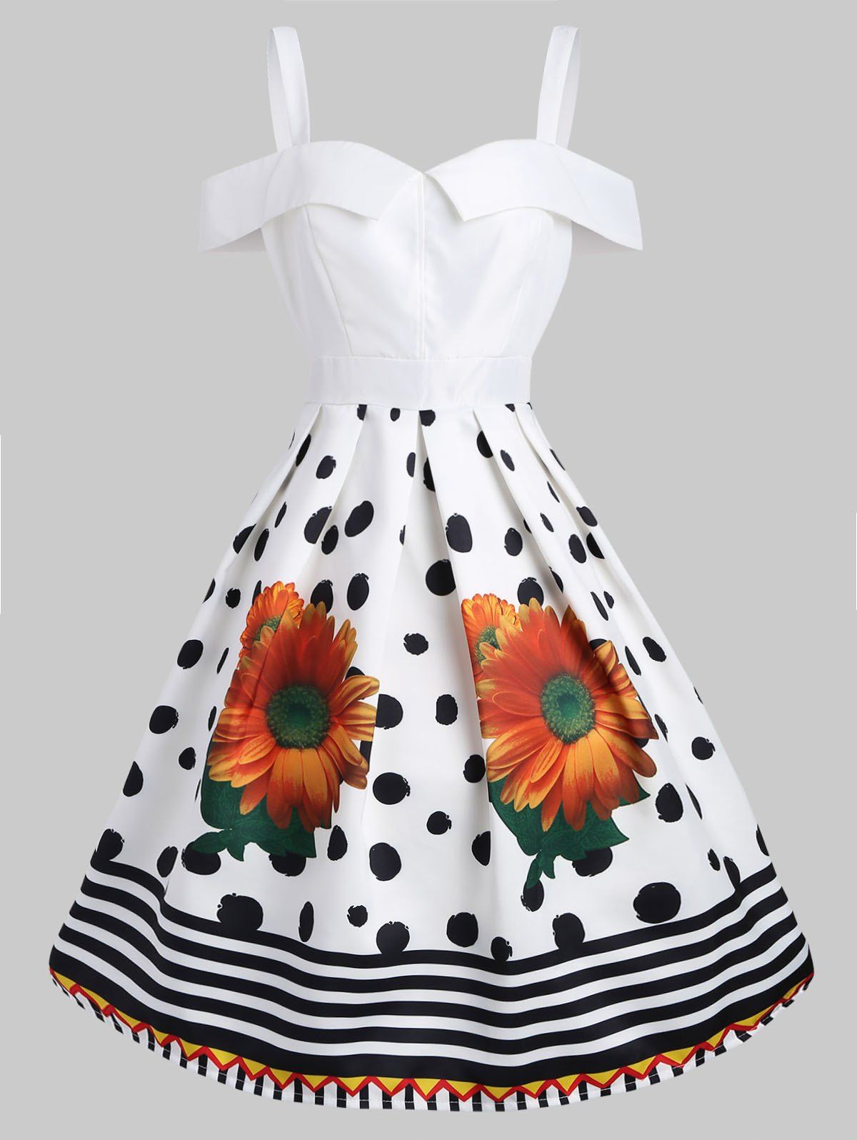vintage sunflower dress