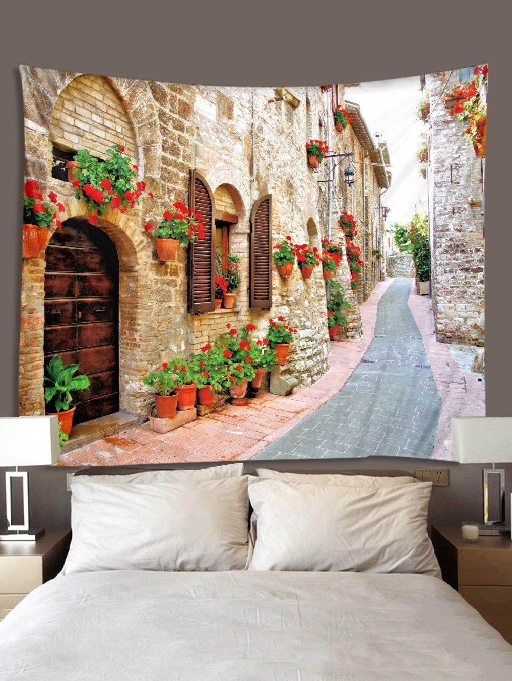 

3D Alley Pattern Tapestry, Pink