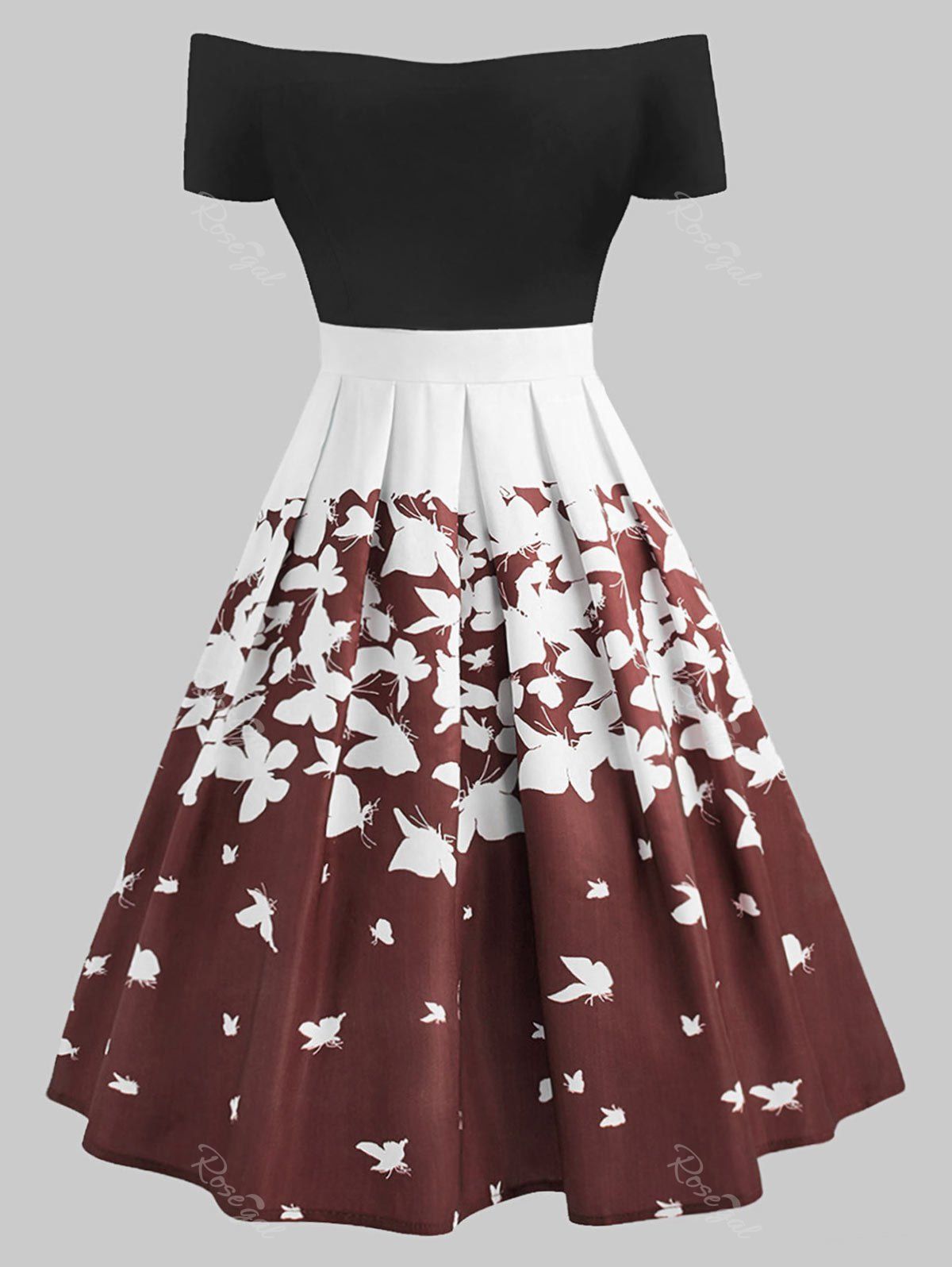 retro butterfly dress