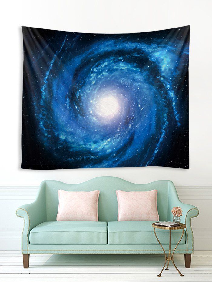 

Galaxy Printed Tapestry Wall Hanging Art Decor, Blueberry blue