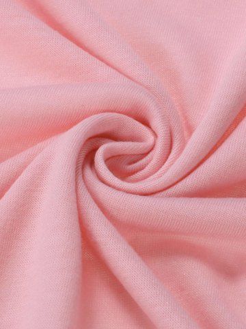 

Plus Size Ombre Long Sleeve Stretch T Shirt, Pink