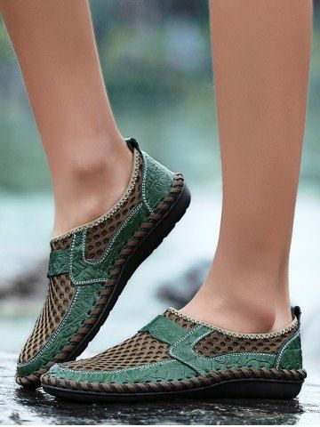 

Casual Mesh Breathable Flat Heel Shoes, Sea green