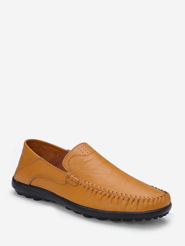 

Casual Soft PU Leather Shoes, Yellow